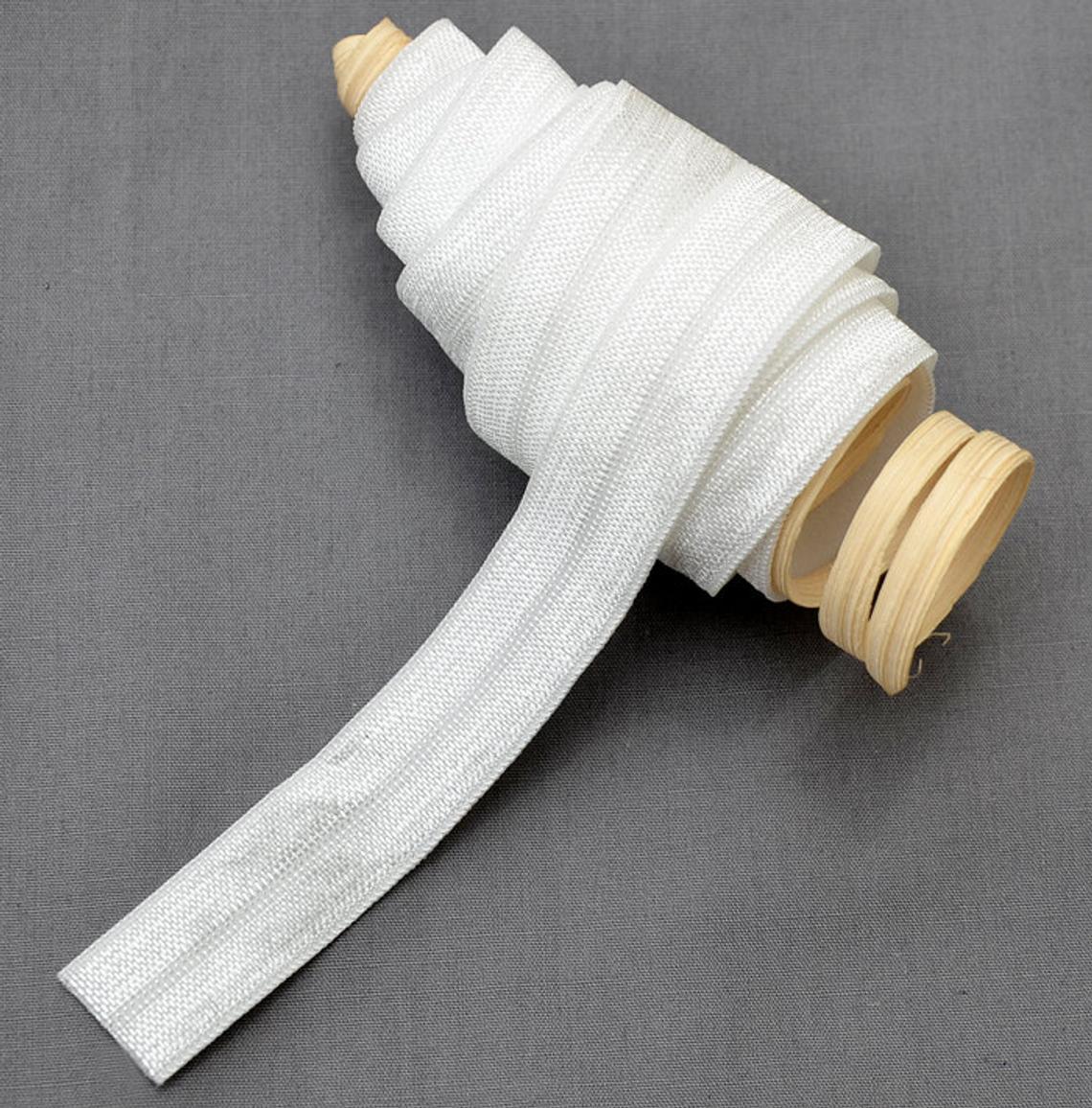Fold Over Elastic - White - 5/8"
